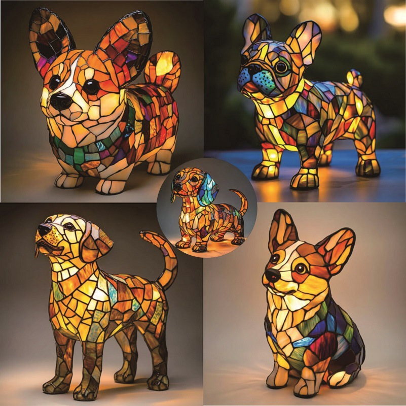 Puppy LED Night Light Dachshund Lamp Pet Art Light TikTok China wholesale Supply